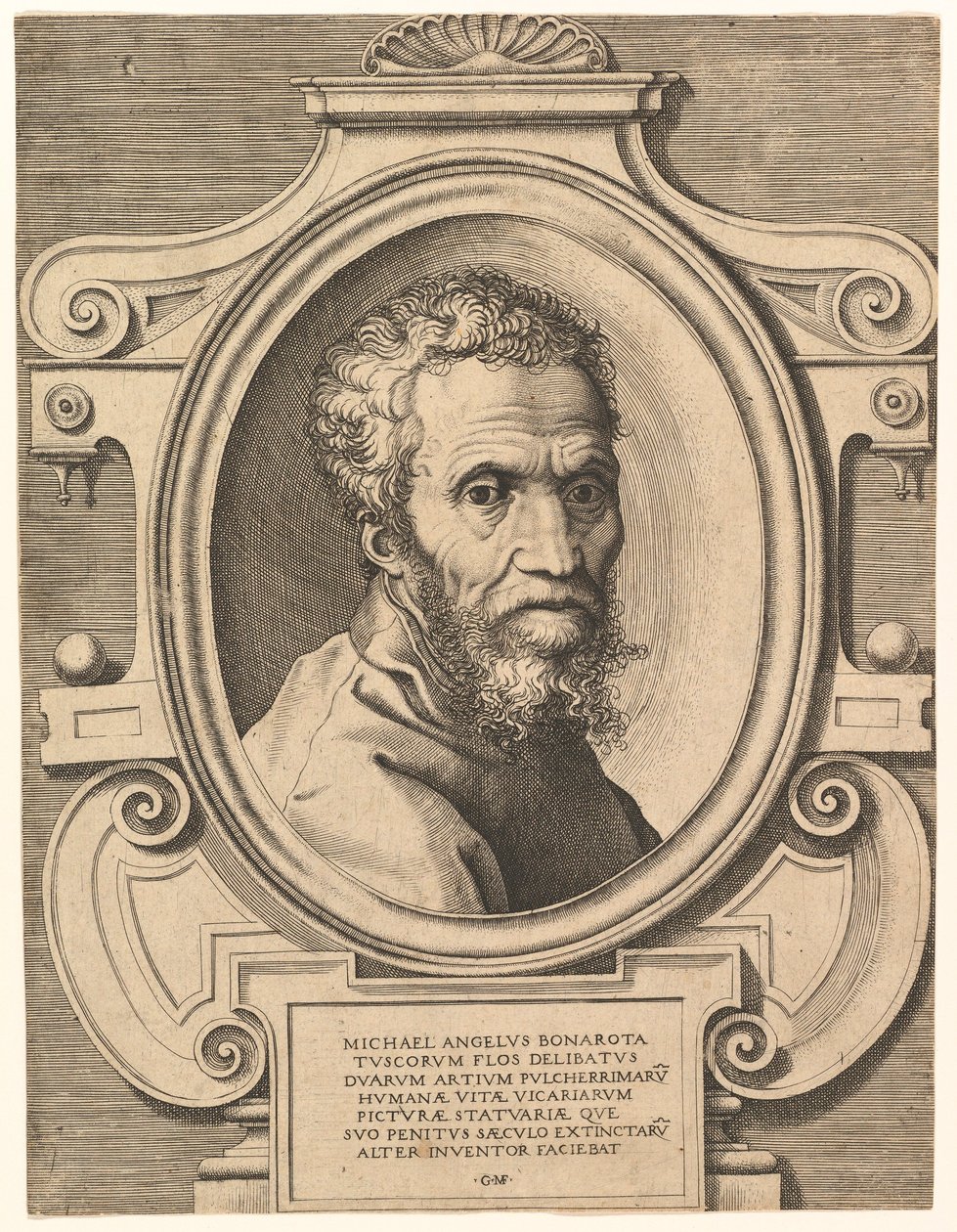 Retrato de Miguel Ángel de Italian School