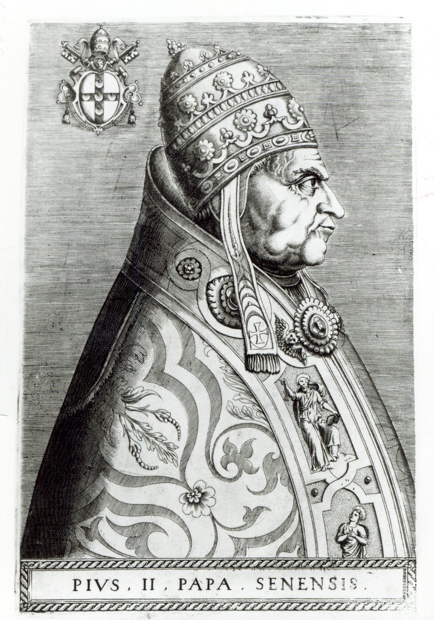 Retrato del Papa Pío II de Italian School