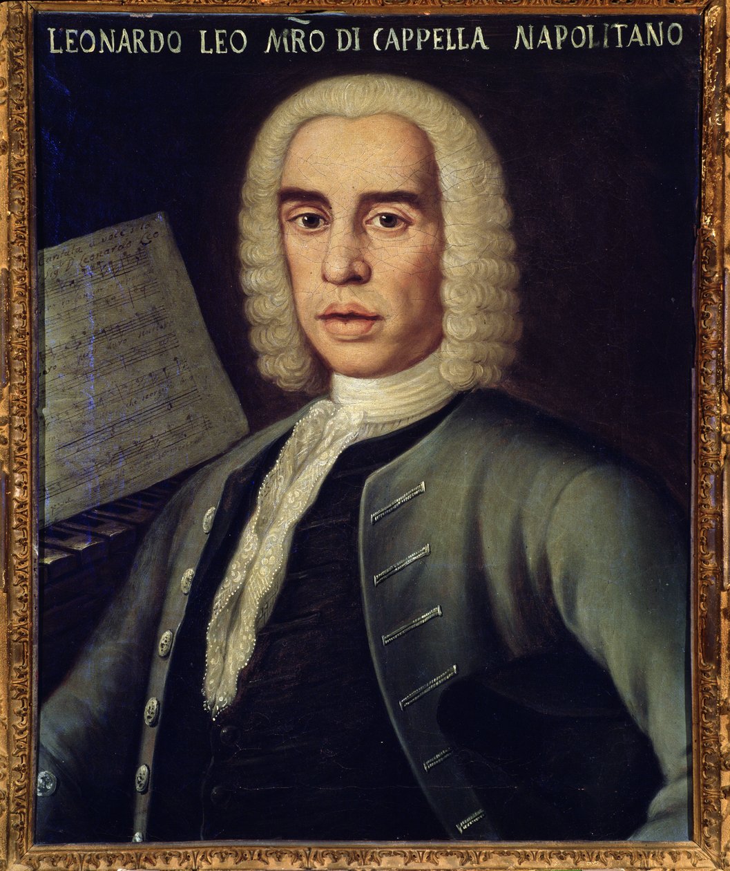 Retrato del compositor italiano Leo Leonardo (1694-1744) de Italian School