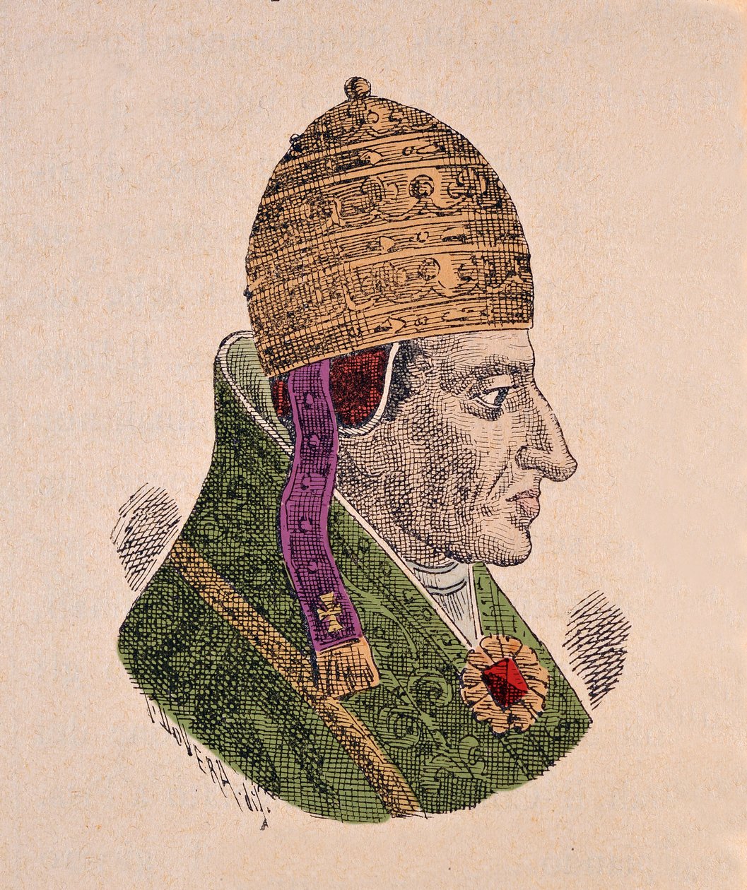 Retrato del Antipapa Alejandro V (1409-1410) de Italian School