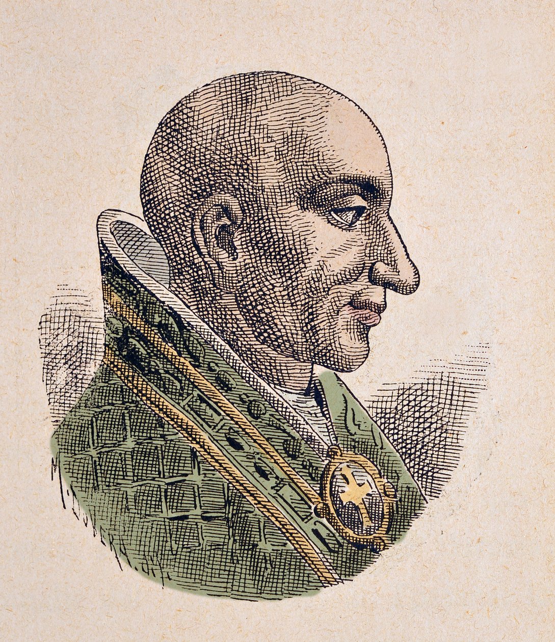 Retrato del Antipapa Cristóforo (903-904) de Italian School