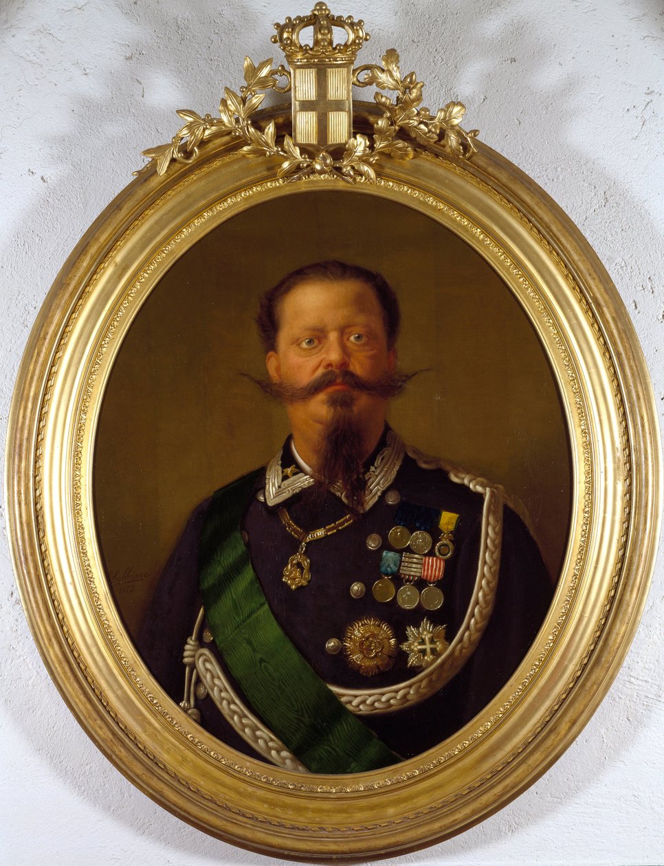 Retrato del Rey de Italia Víctor Manuel II (1820-1870) de Italian School
