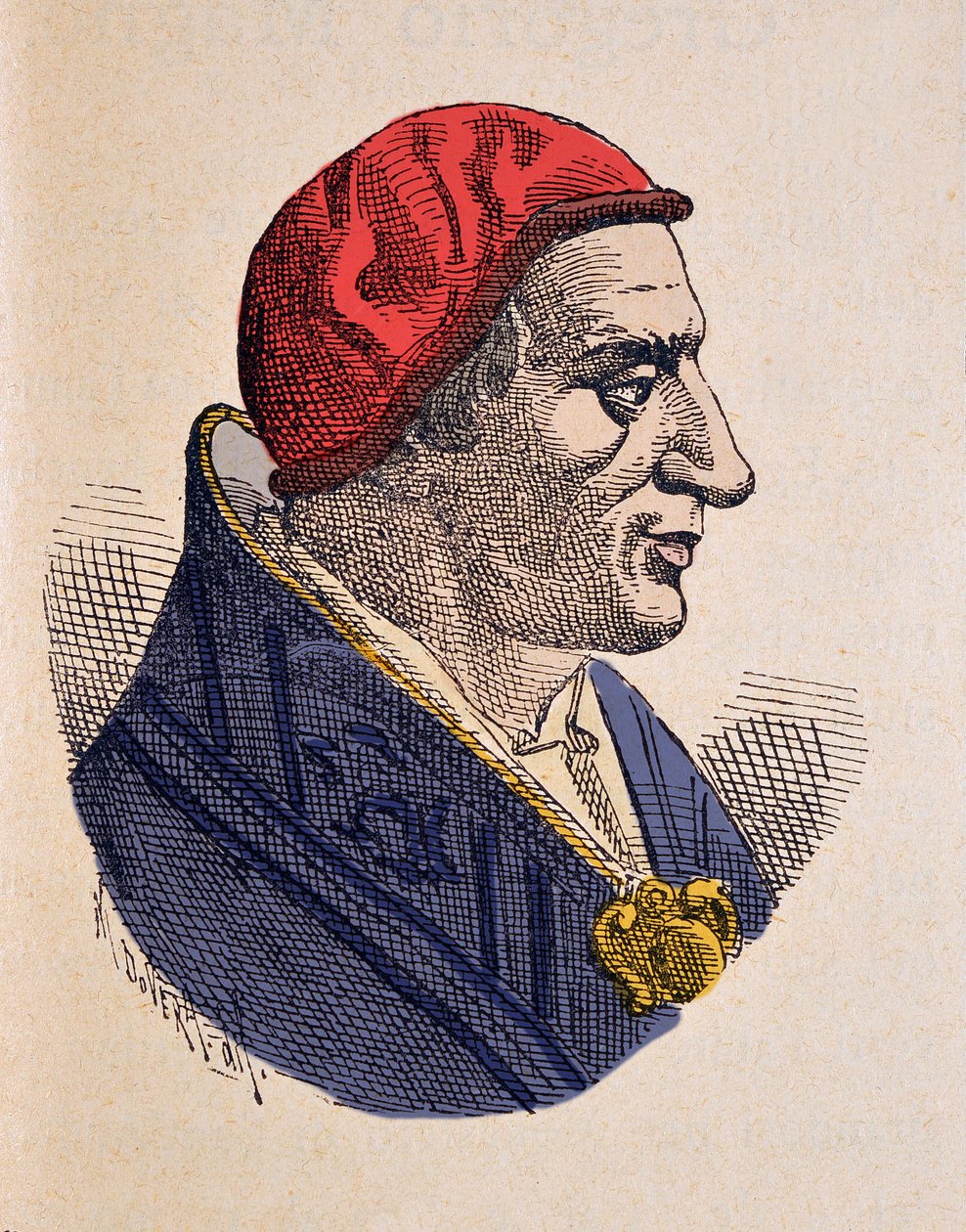 Retrato del Papa Benedicto I (575-579) de Italian School