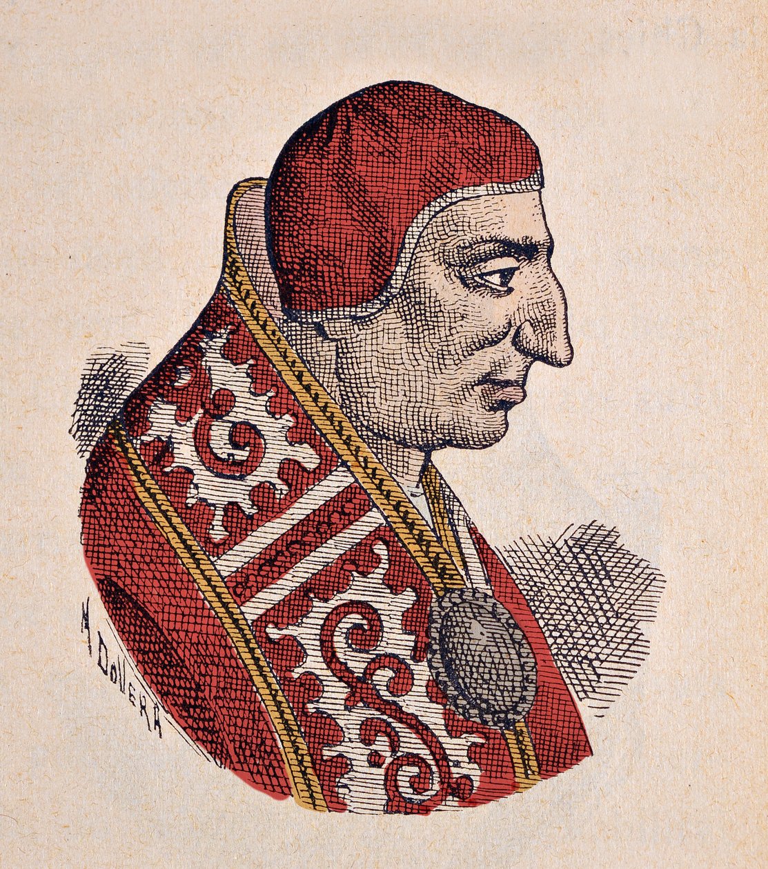 Retrato del Papa Benedicto VIII (1012-1024) de Italian School