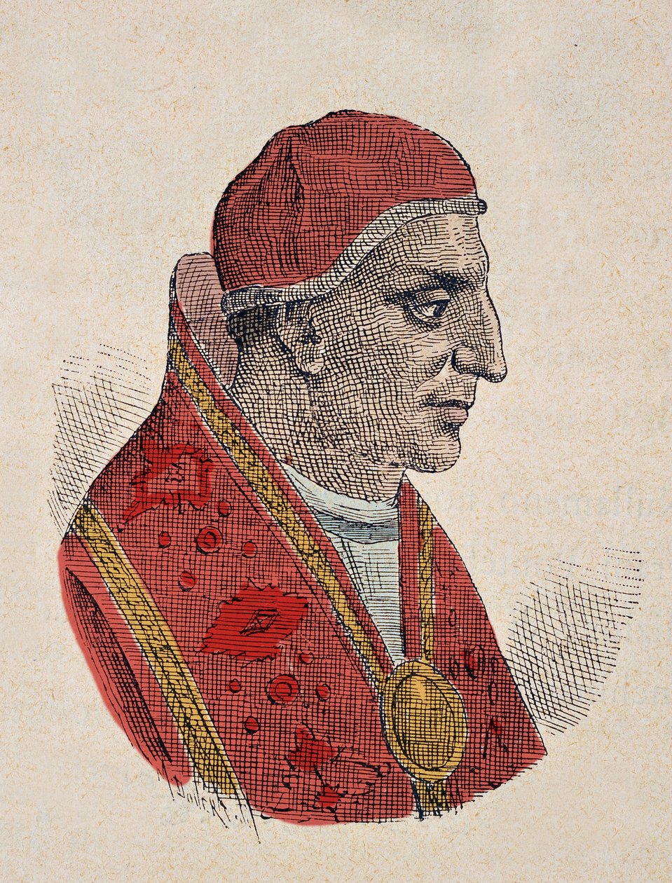Retrato del Papa Esteban III (768-772) de Italian School