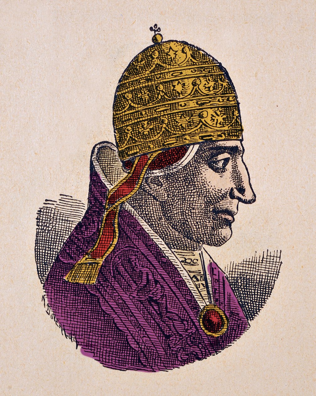 Retrato del Papa Esteban IX (1057-1058) de Italian School