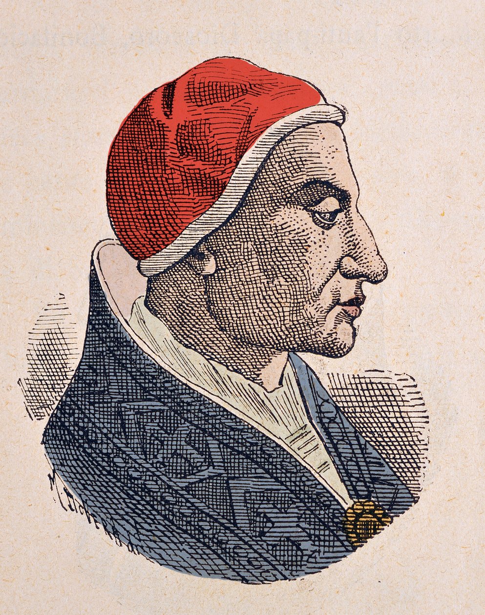 Retrato del Papa Félix IV (526-530) de Italian School