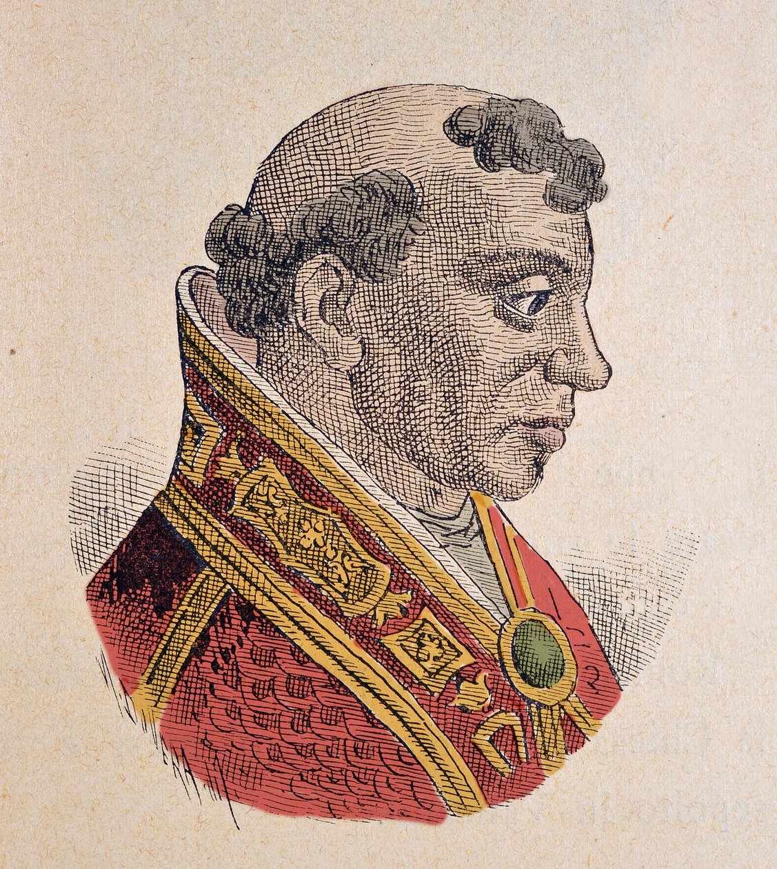 Retrato del Papa Formoso (891-896) de Italian School