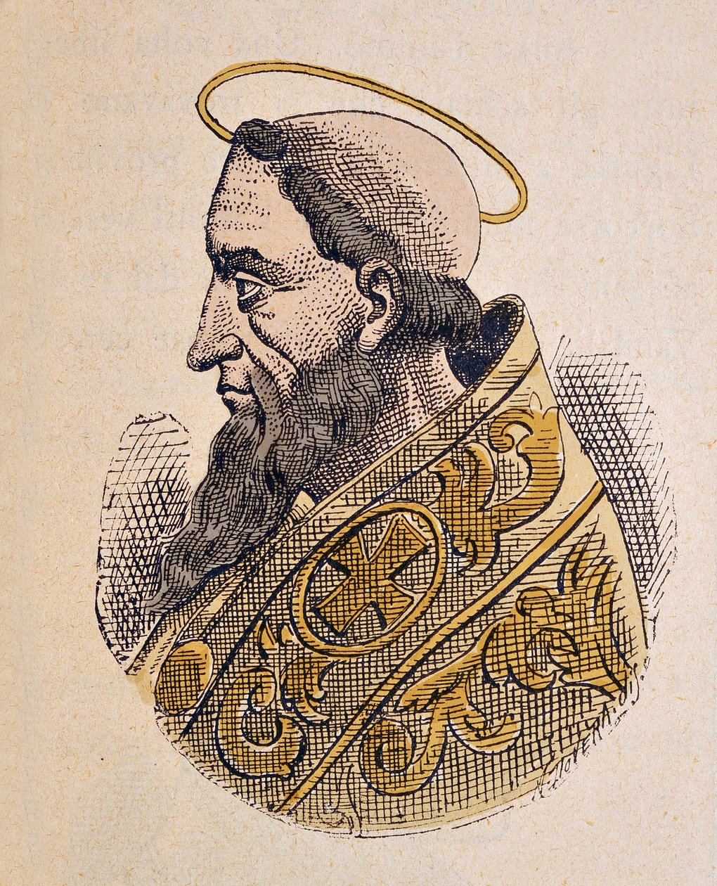 Retrato del Papa Gelasio I (492-496) de Italian School