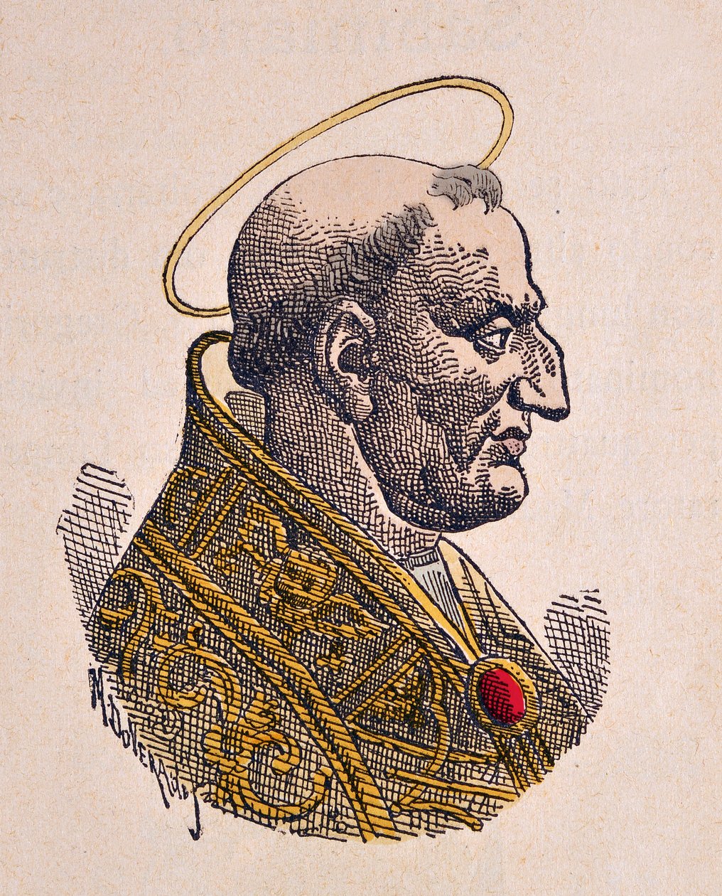 Retrato del Papa Gregorio I el Grande (590-604) de Italian School