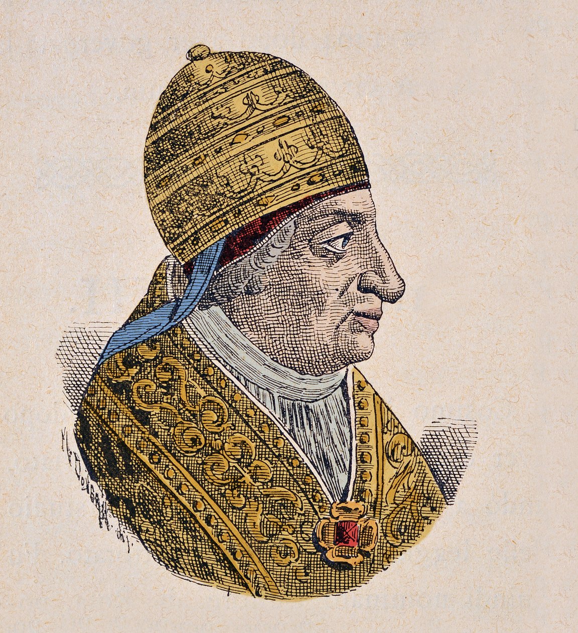 Retrato del Papa Inocencio VII (1404-1406) de Italian School