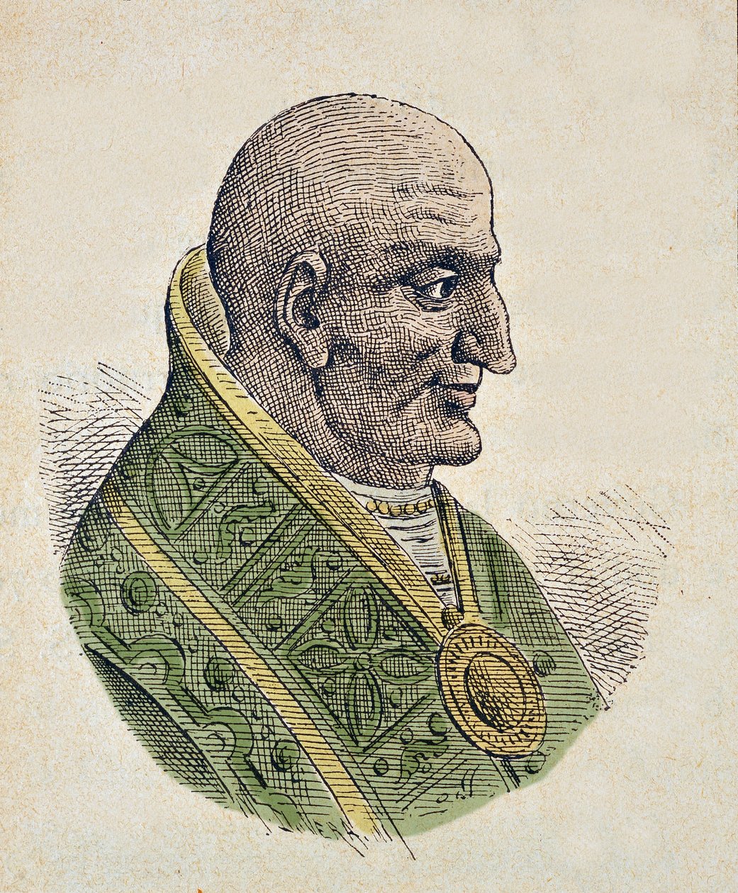 Retrato del Papa Juan VII (705-707) de Italian School