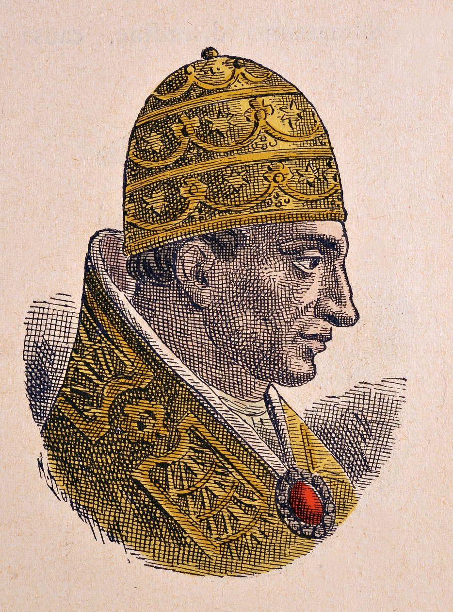 Retrato del Papa Juan X (914-928) de Italian School