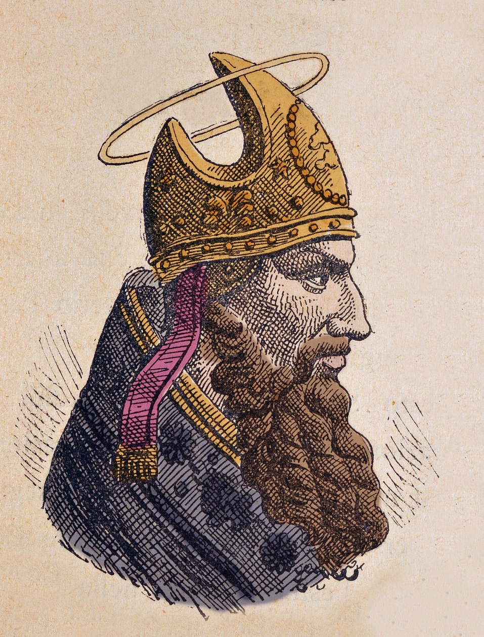 Retrato del Papa Marcos (335-336) de Italian School