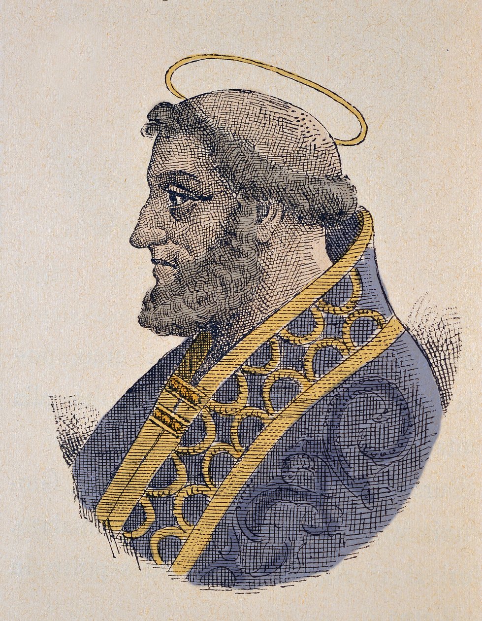 Retrato del Papa Sergio I (687-701) de Italian School