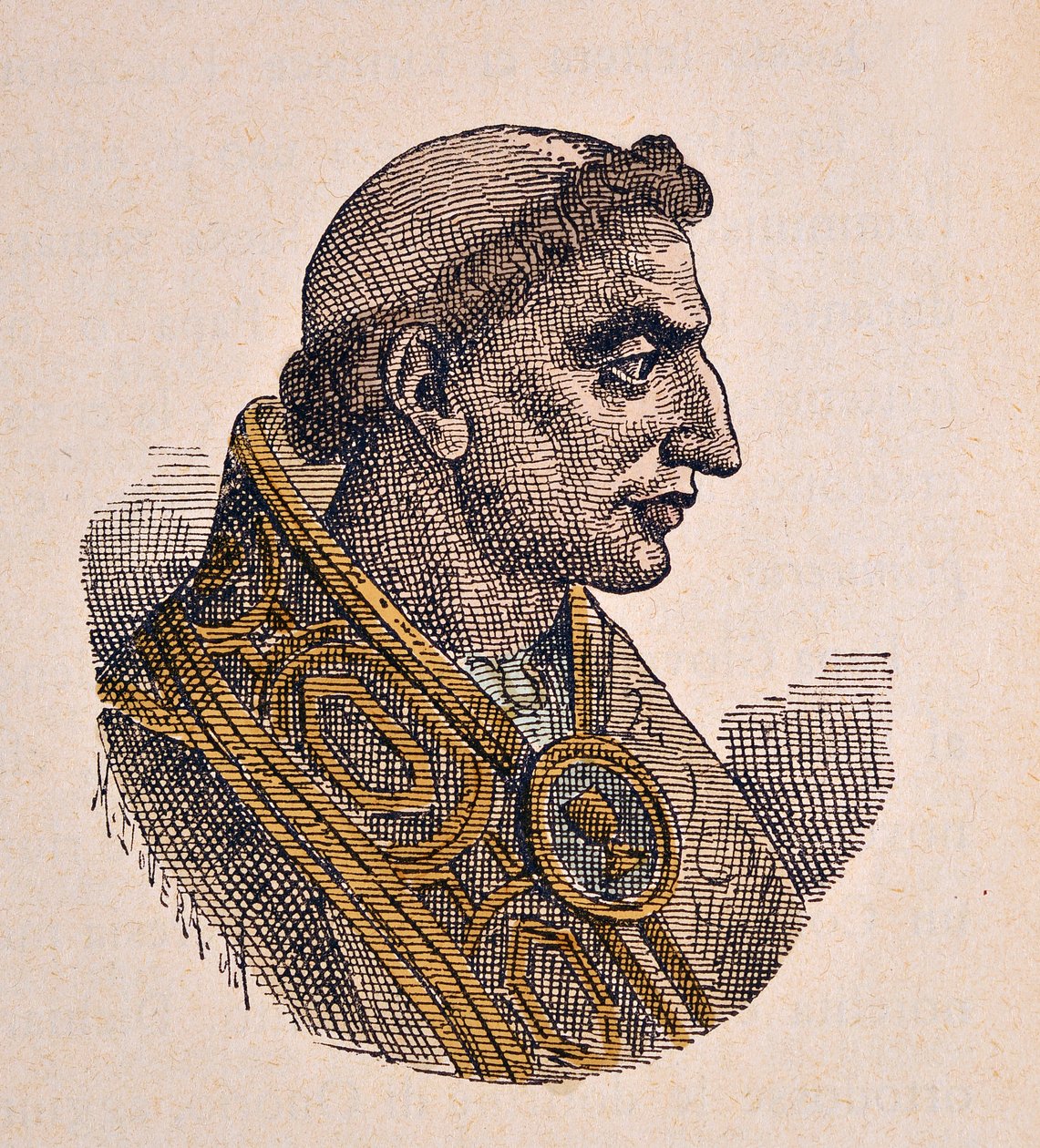 Retrato del Papa Severino I (638-640) de Italian School