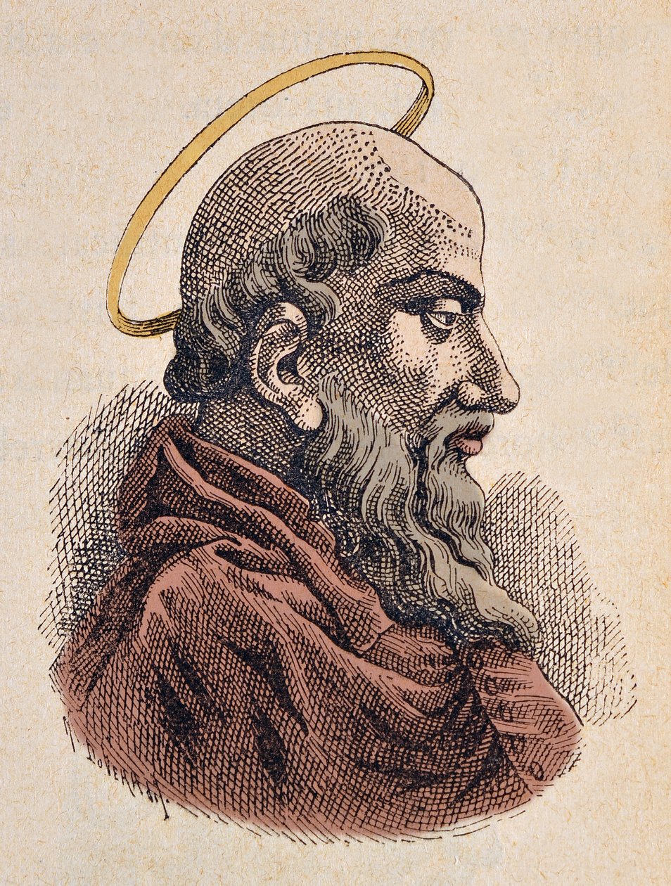 Retrato del Papa Sixto I (115-125) de Italian School