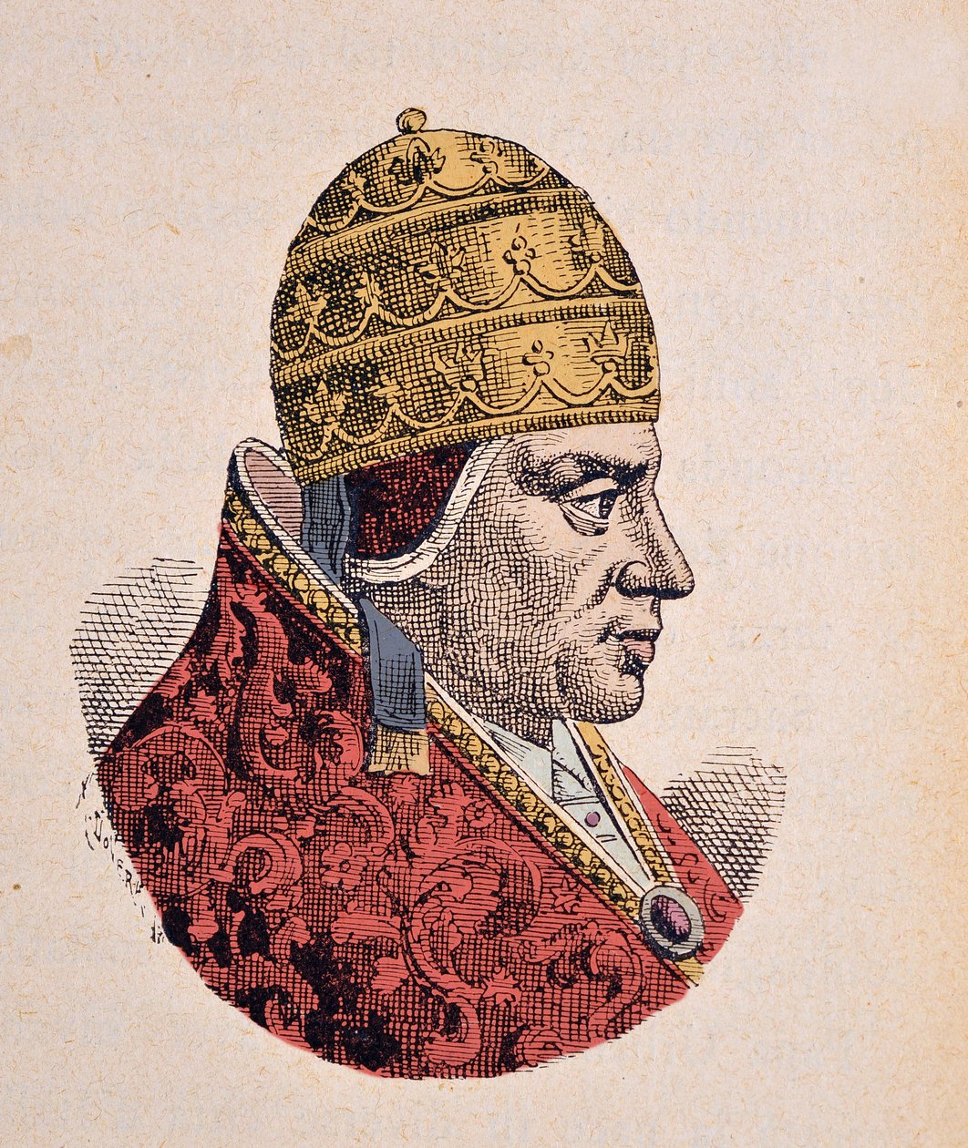 Retrato del Papa Urbano VI (1378-1389) de Italian School
