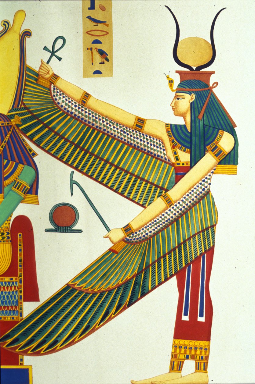 Representación de Isis, ilustración de Monumentos de Egipto y Nubia, por Ippolito Rosellini de Italian School