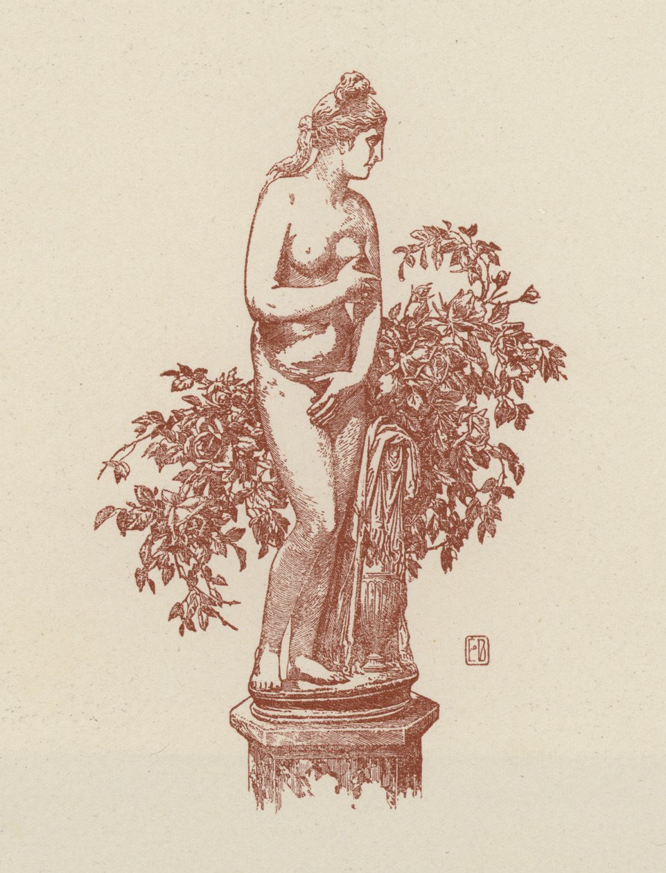 Roma, Venus Capitolina (litografía) de Italian School