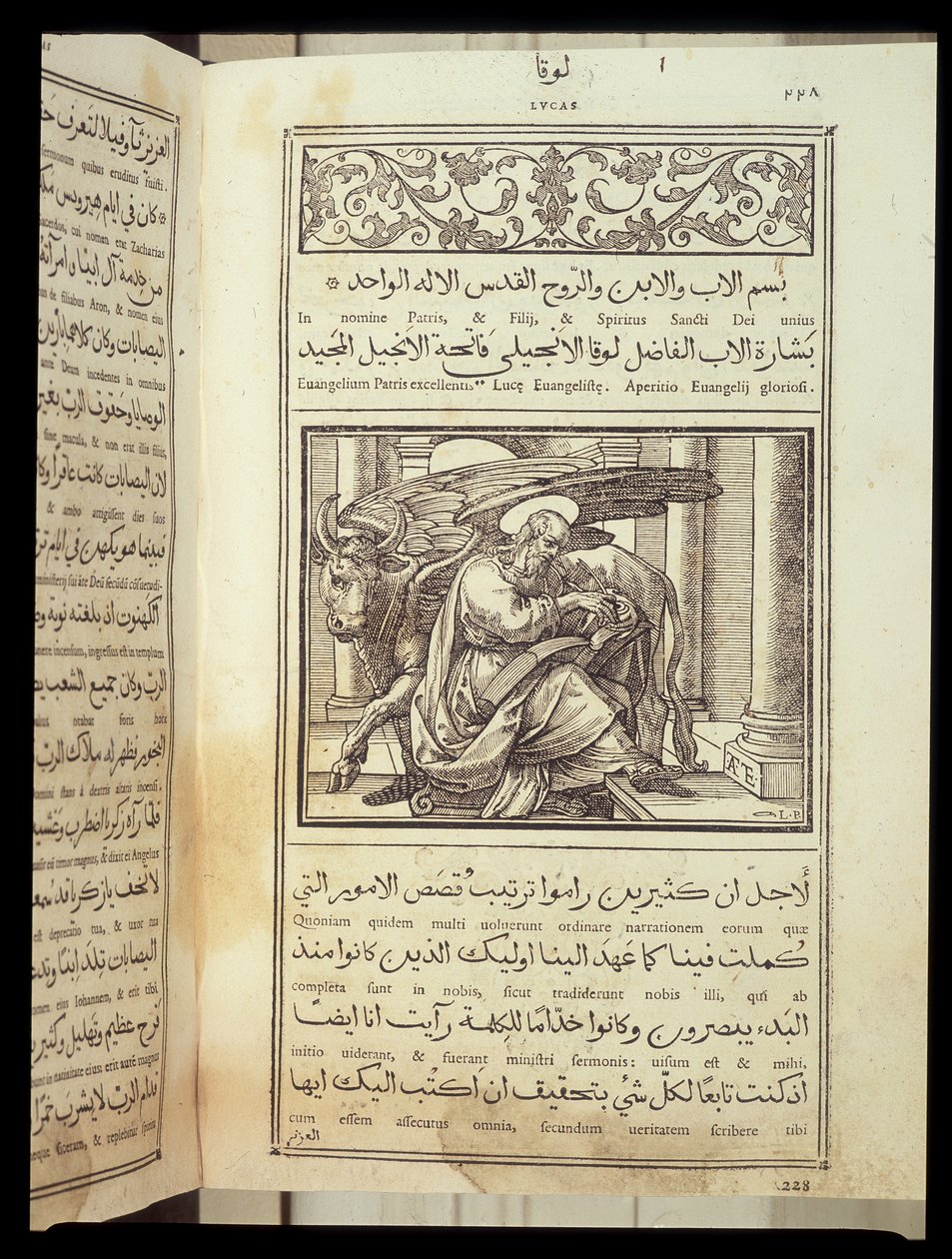 San Lucas el Evangelista, Biblia escrita en árabe, Roma de Italian School