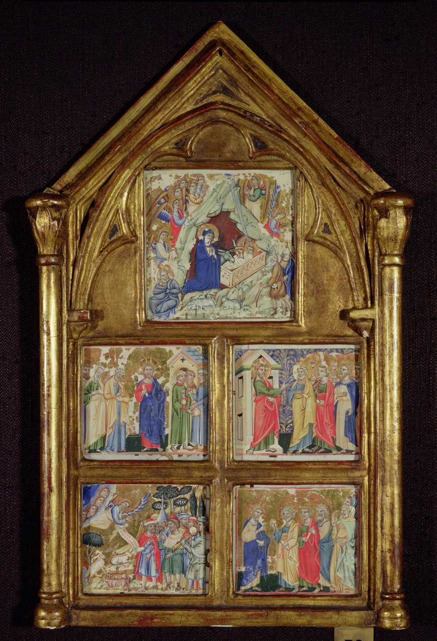 Escenas del Nuevo Testamento de Italian School