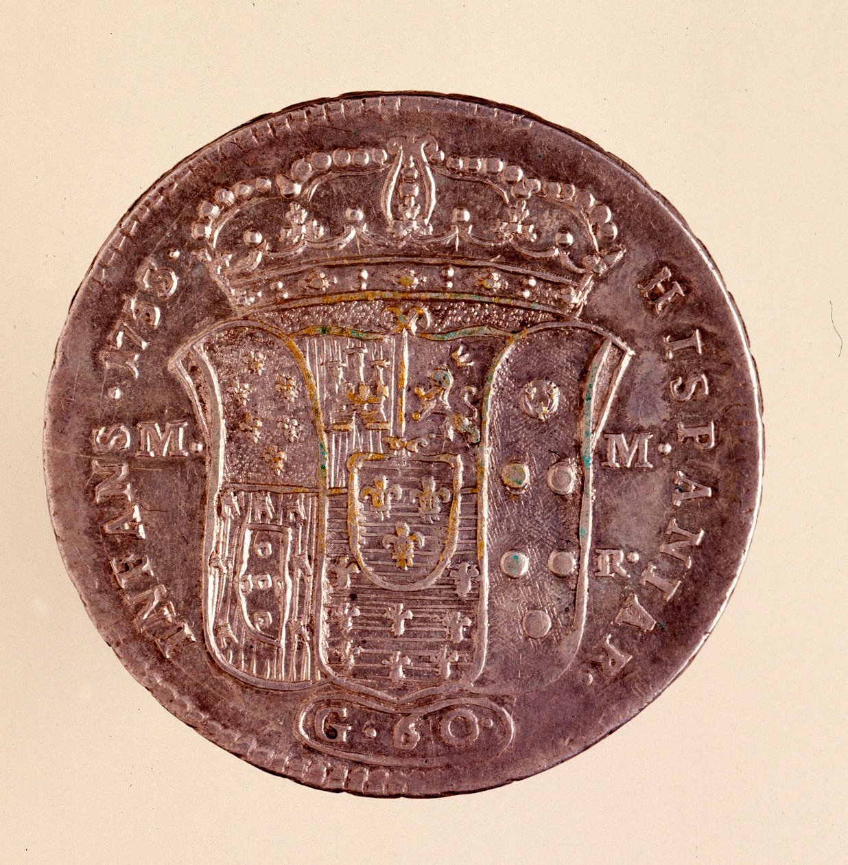 Piastra de plata de Nápoles: reinado de Carlos III de España (1716-1788) de Italian School
