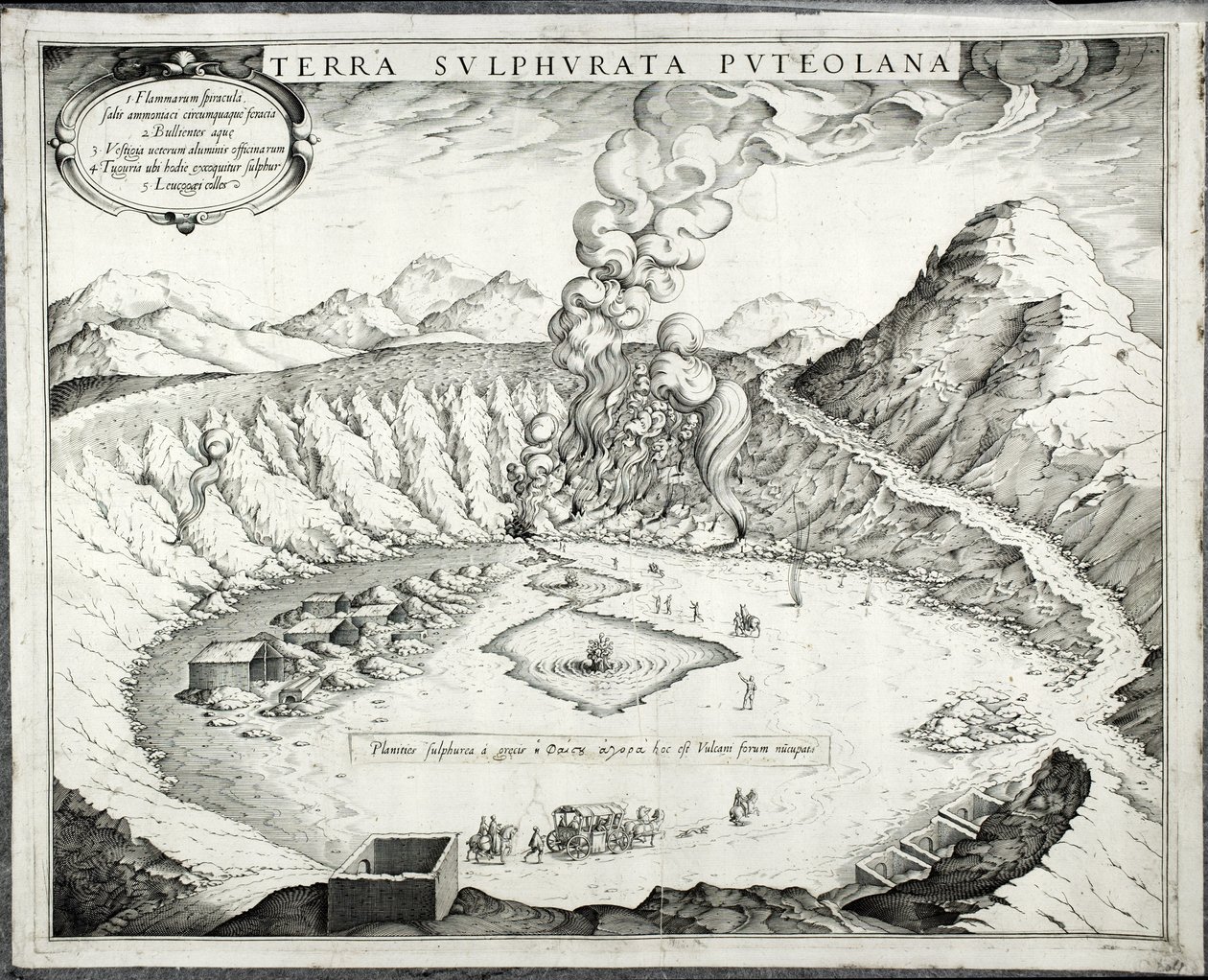 Volcán Solfatara, Pozzuoli, Nápoles de Italian School