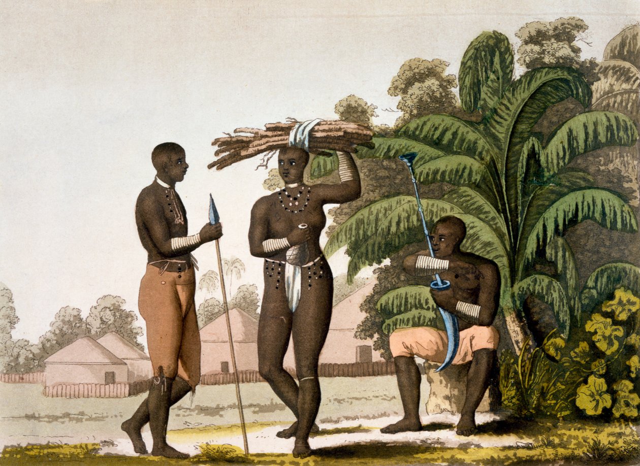 Costa sureste: Nación cafre, 1820s-30s de Italian School