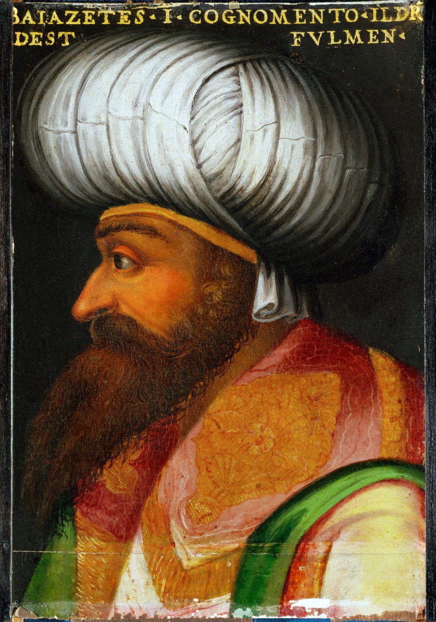 Sultán Bajezid I. Yldirim, reinó 1389-1402 ... de Italian School