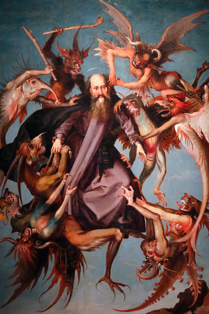 Tentaciones de San Antonio (siglo XVI) de Italian School