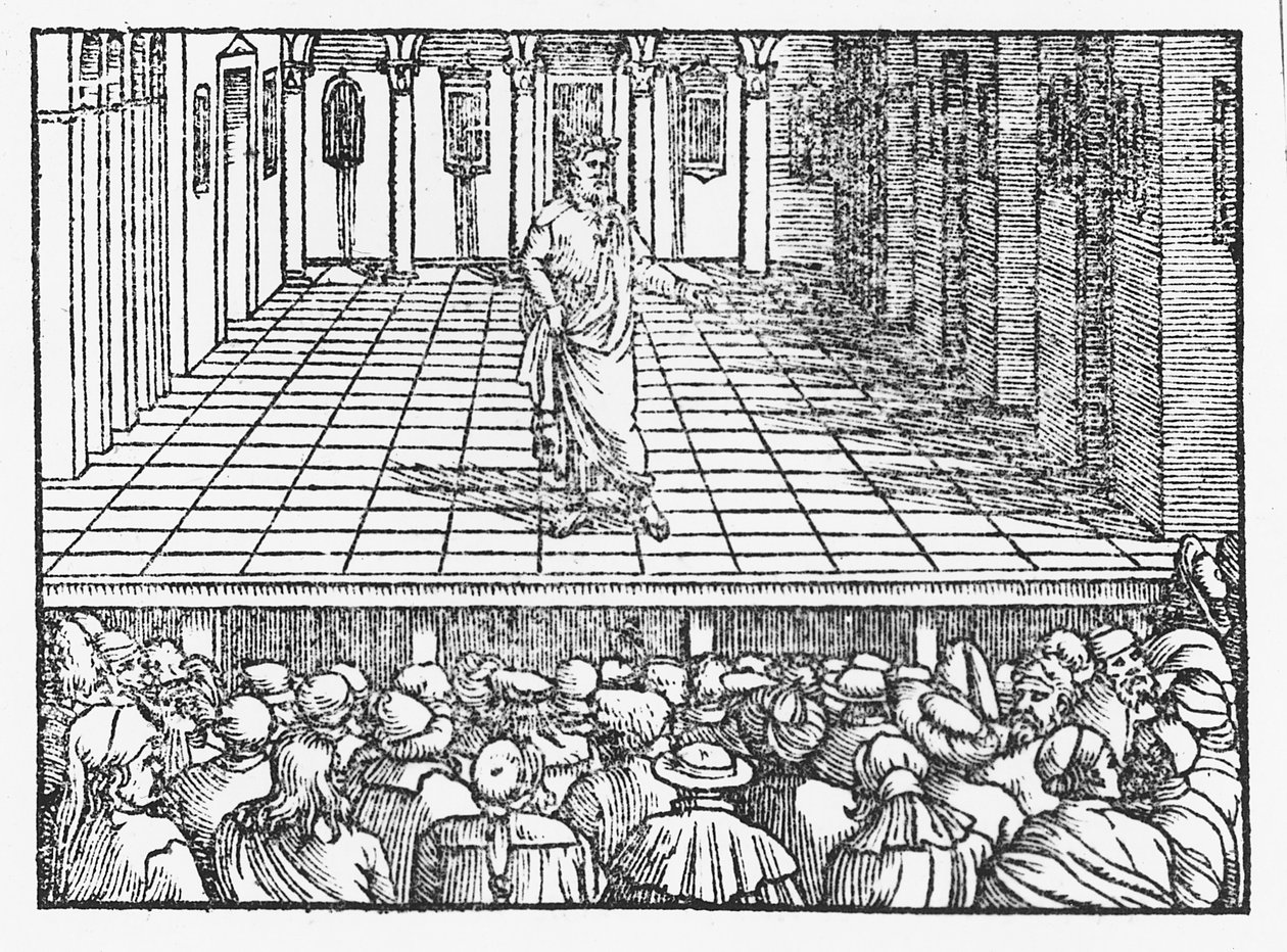 Escenario de Terencio, c.1563 de Italian School