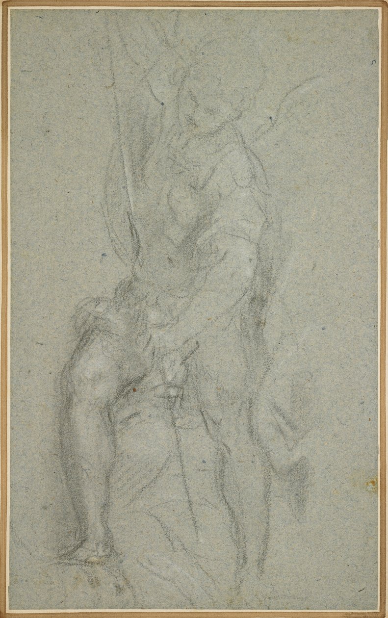 El Arcángel Miguel derrotando a Satanás de Italian School