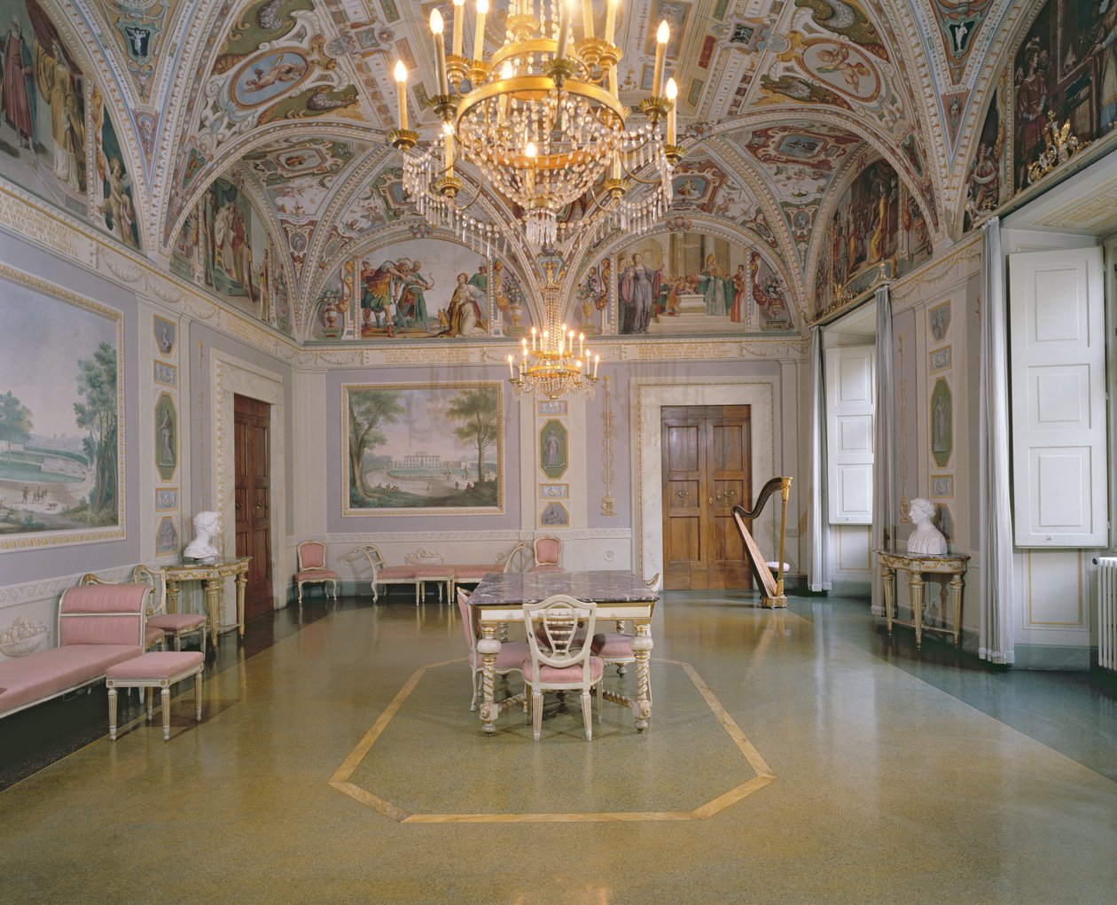 La Sala de Audiencias, frescos pintados por Matteo Rosselli (1578-1650) en 1623 de Italian School