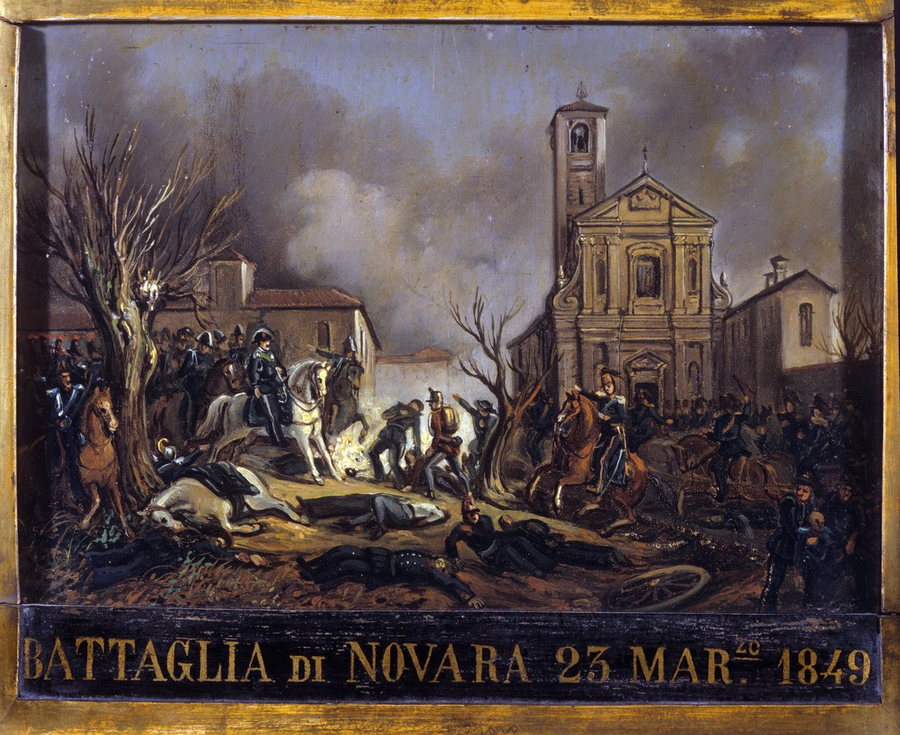 La Batalla de Novara, 23 de marzo de Italian School