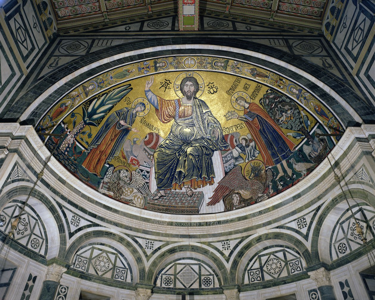 La bendición de Cristo, 1297 de Italian School