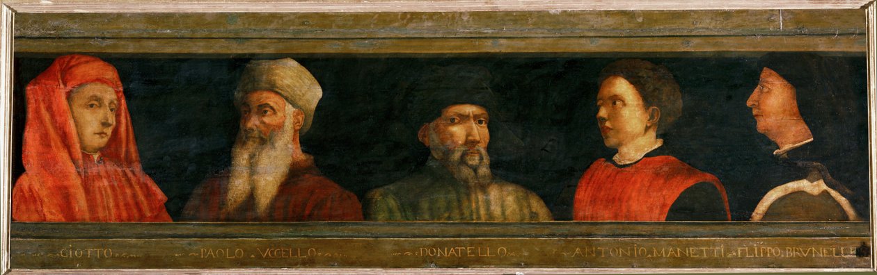 "Los maestros del arte florentino": Giotto, Uccello, Donatello, Manetti, Brunelleschi ... de Italian School