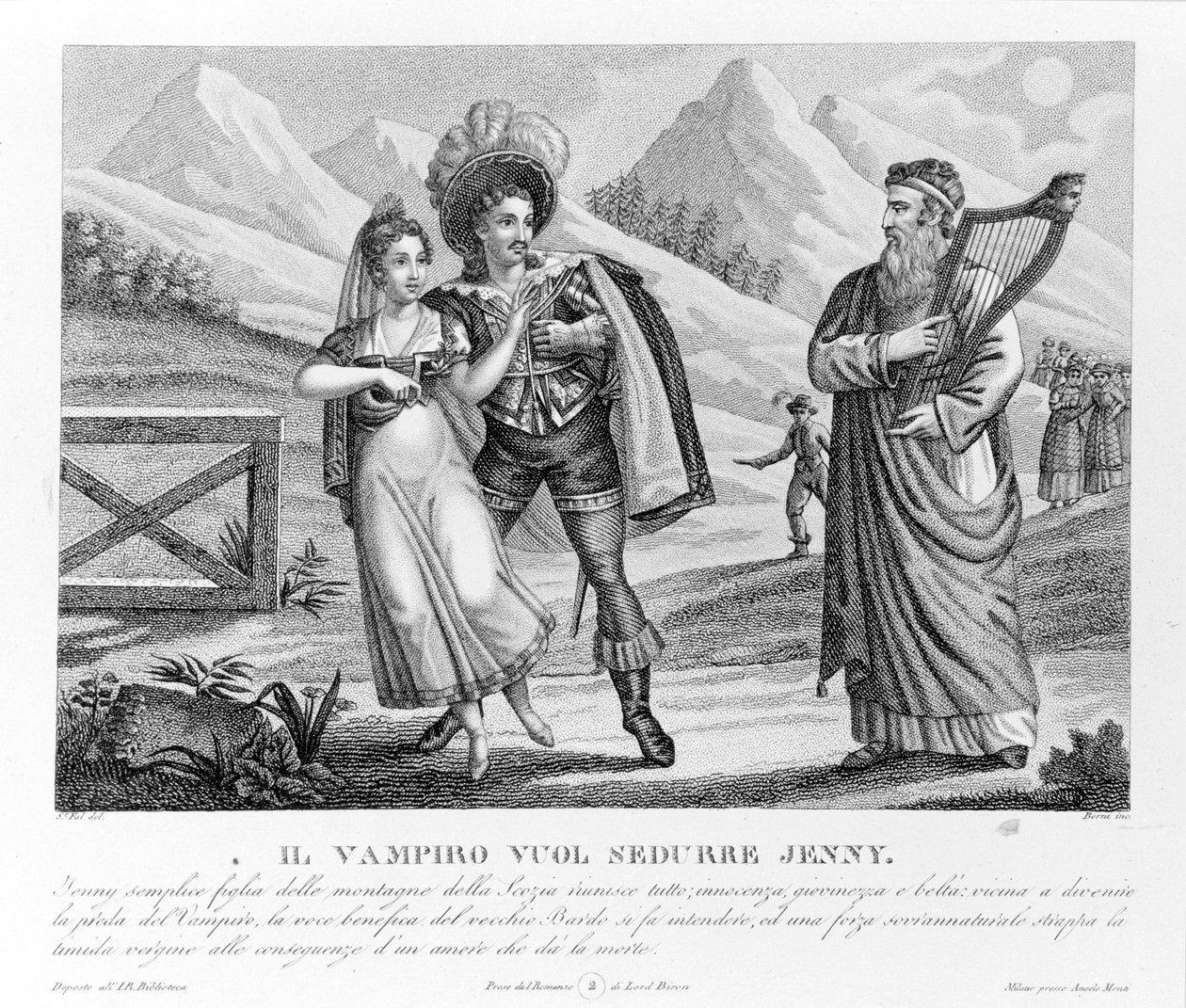 El vampiro seduce a Jenny, ilustración de 