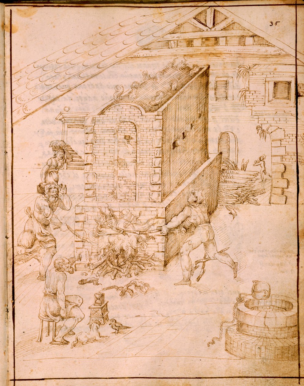 El antiguo arte de hacer vasijas, 1589 de Italian School