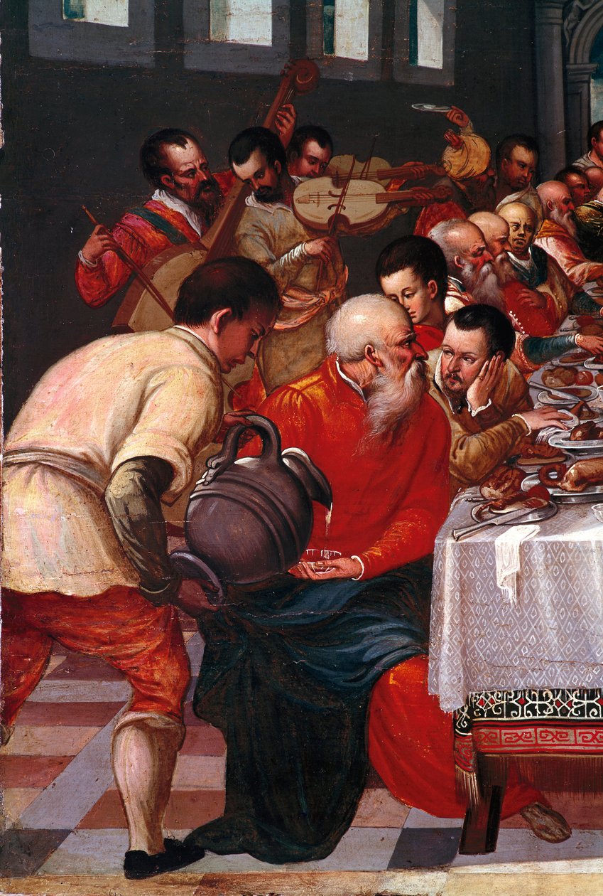 Las bodas de Caná (detalle) de Italian School