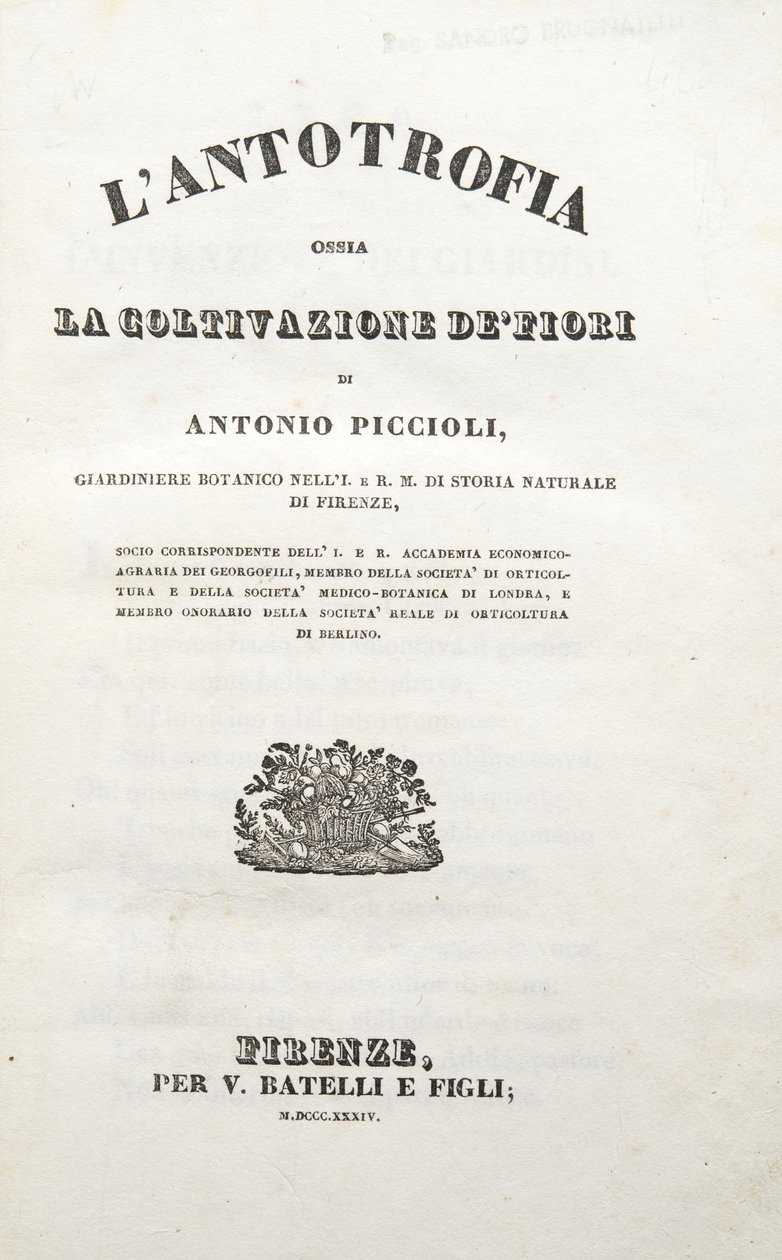 Página del título, de L