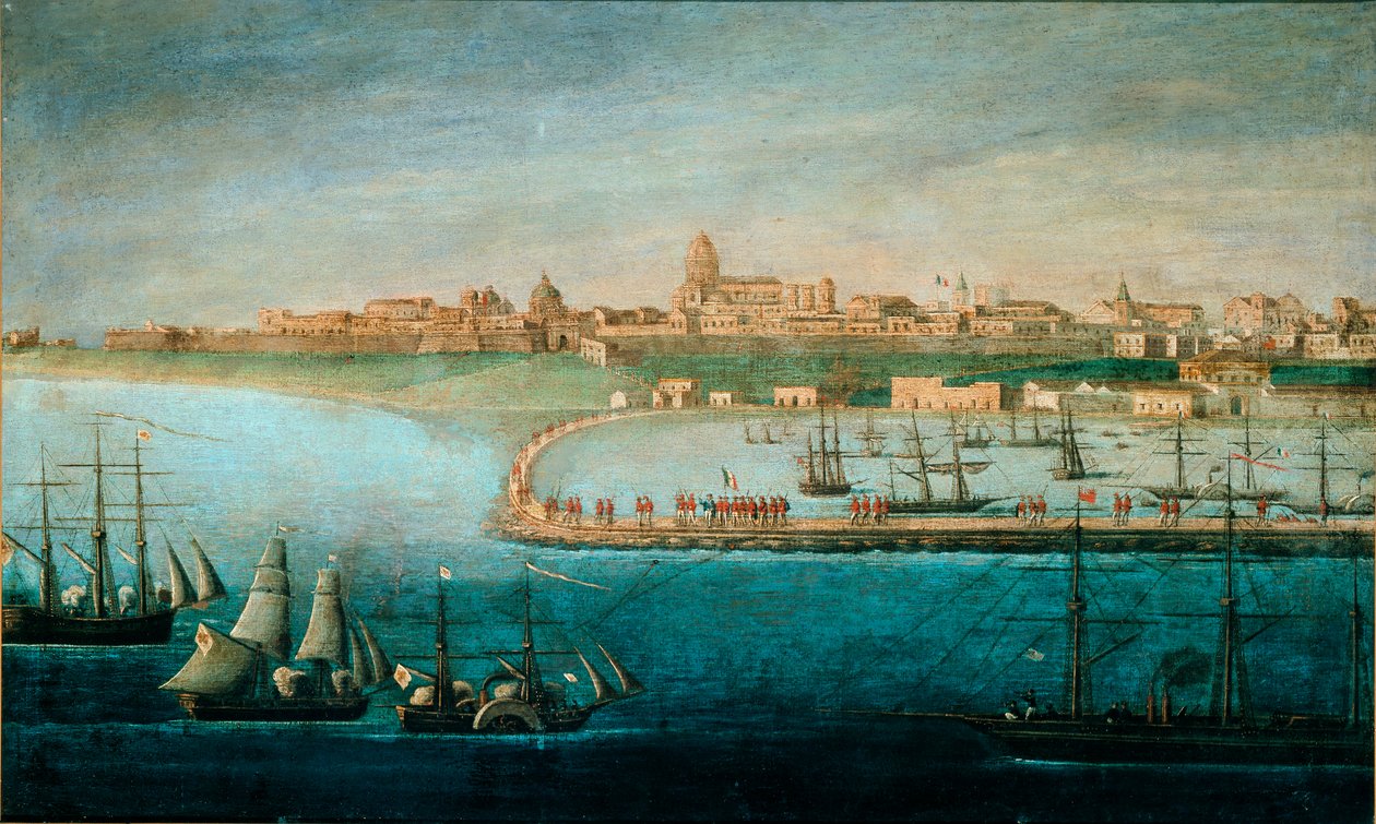 Unidad de Italia: Expedición de los Mil, el desembarco en Marsala de Italian School
