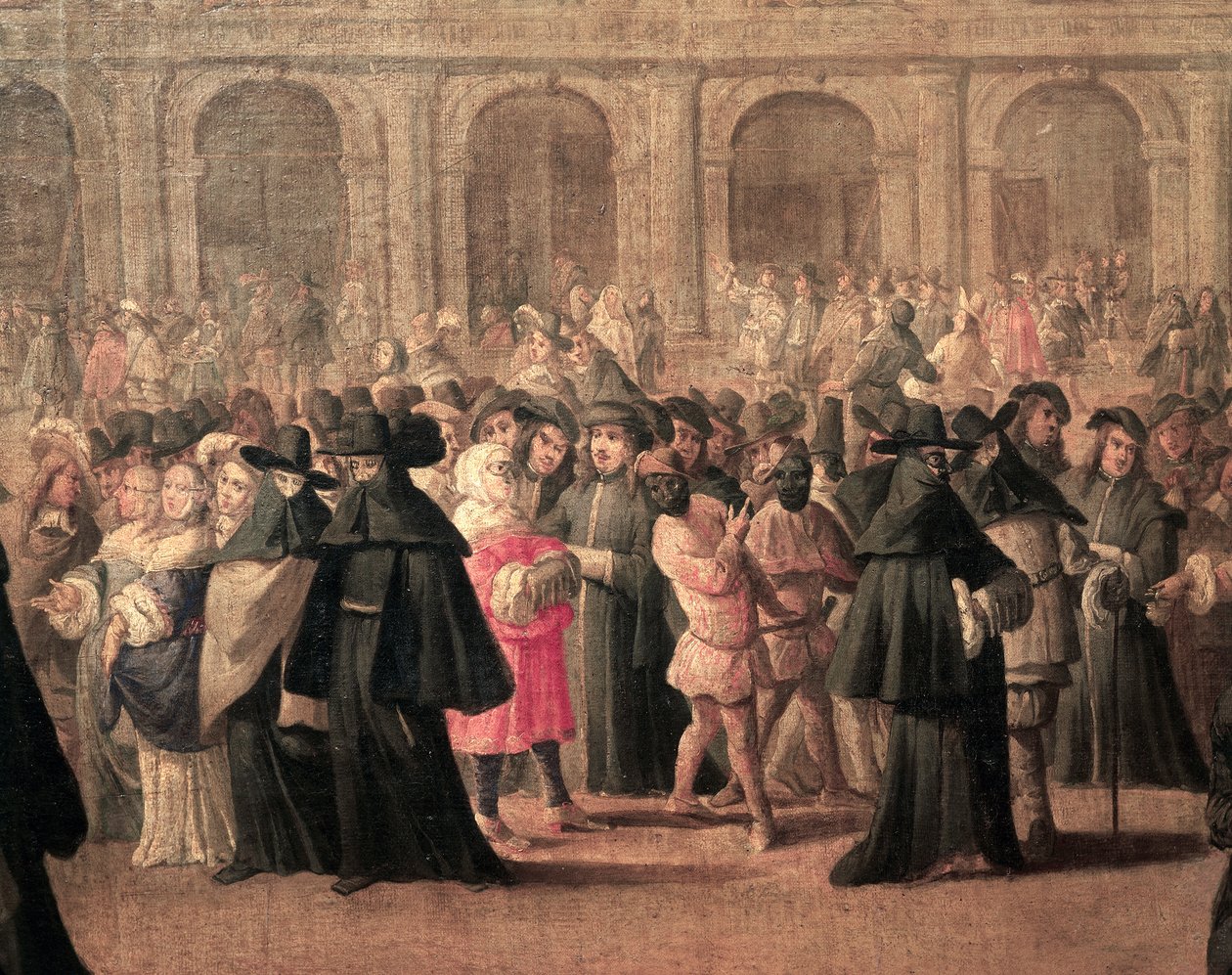 Venecia, carnaval en la Plaza de San Marcos, Italia de Italian School