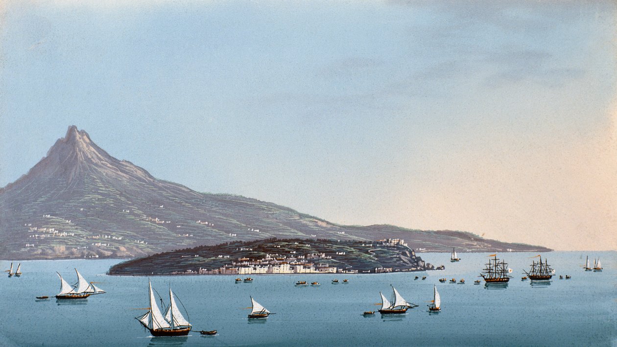 Vista de Nápoles de Italian School