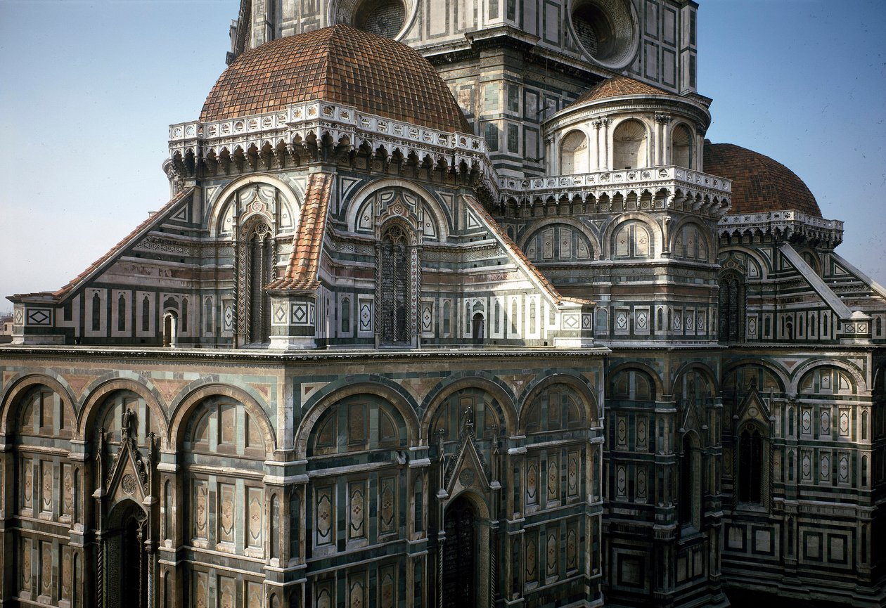 Vista del ábside de la Catedral de Florencia (Duomo Santa Maria del Fiore) de Italian School