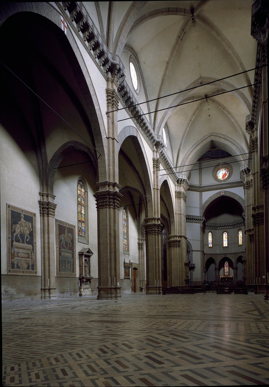 Vista del interior de la Catedral de Florencia (Duomo Santa Maria del Fiore) de Italian School