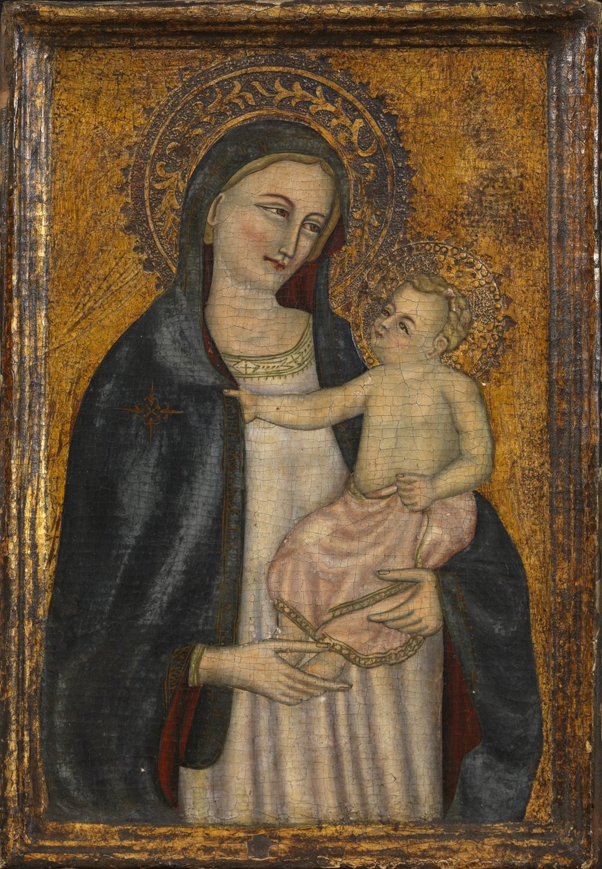 Virgen y el Niño, falsificación de una obra de c.1450, c.1900-20 de Italian School