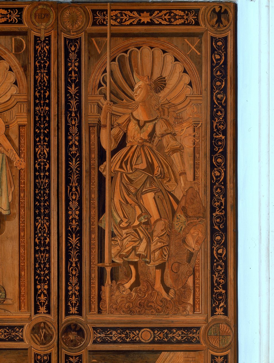 Detalle de una de las Puertas en la Sala degli Angelo, Palazzo Ducale, Urbino de Italian School Italian School