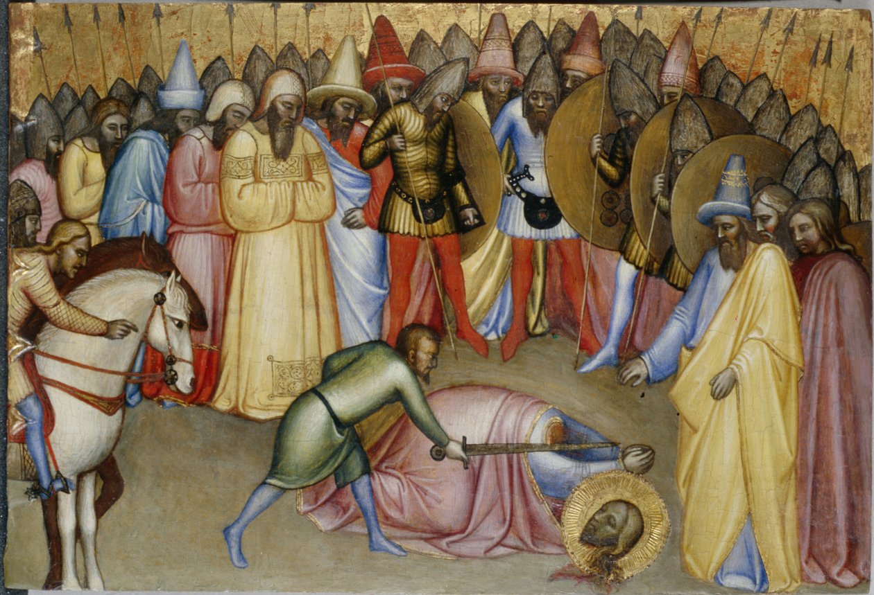 La decapitación de un santo de Italian School Italian School