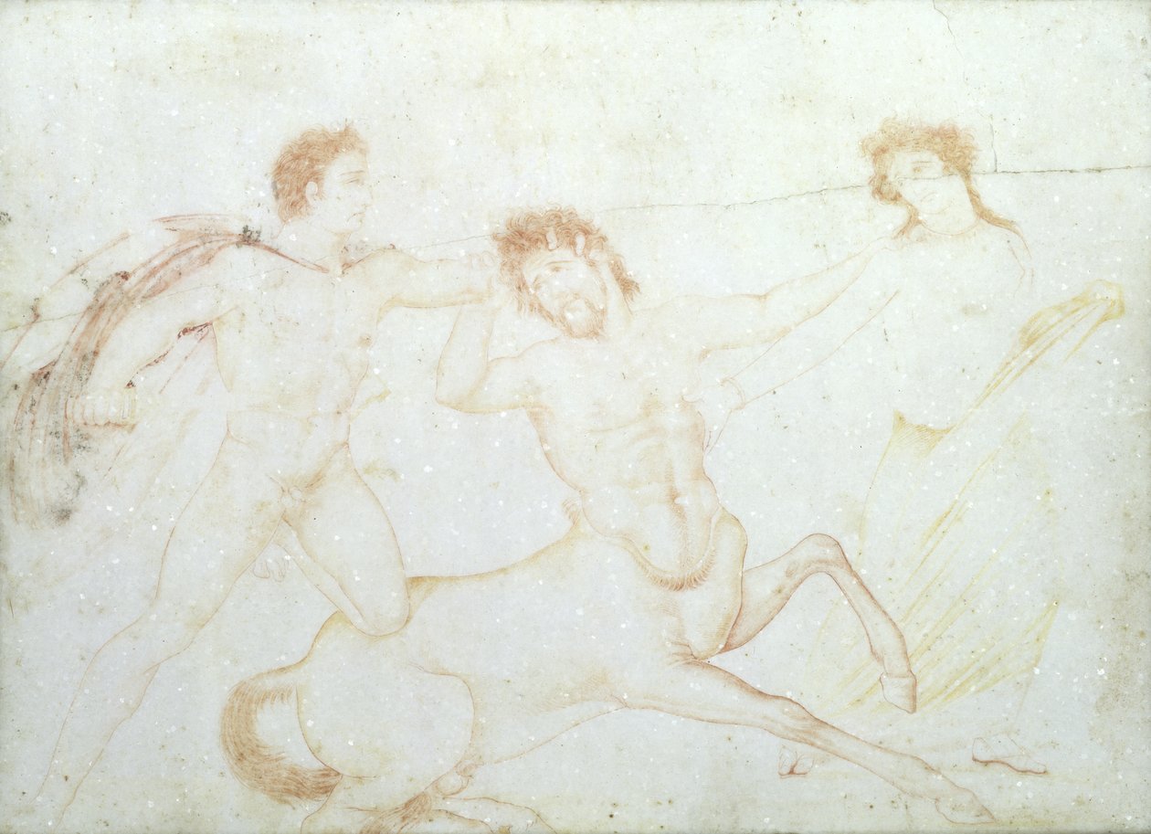 La muerte de un centauro, posiblemente Eurytus y Pirithous, Herculano de Italian School Italian School